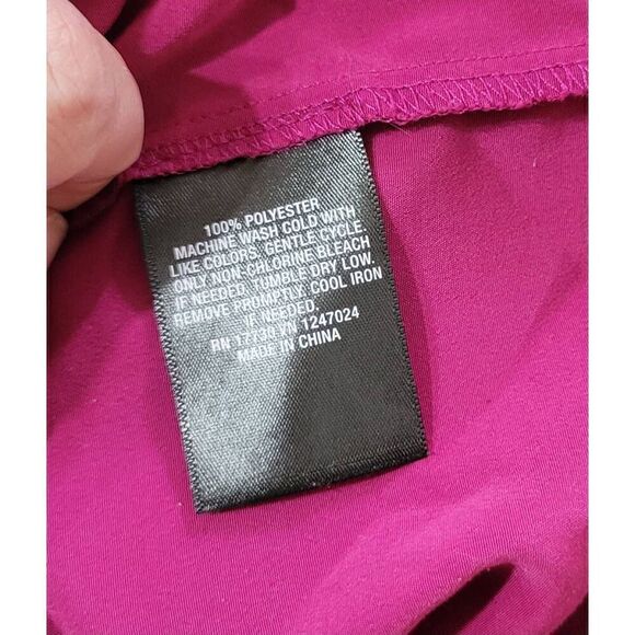 Mossimo Size XXL Fushia Blouse Short Sleeve Box Blouse - Picture 7 of 7